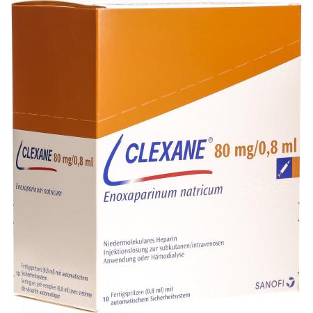 Clexane Inj L&ouml;s 80 mg/0.8ml 10 Fertspr 0.8 ml - PrimeCare Global
